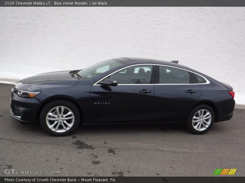 Blue Velvet Metallic / Jet Black 2016 Chevrolet Malibu LT