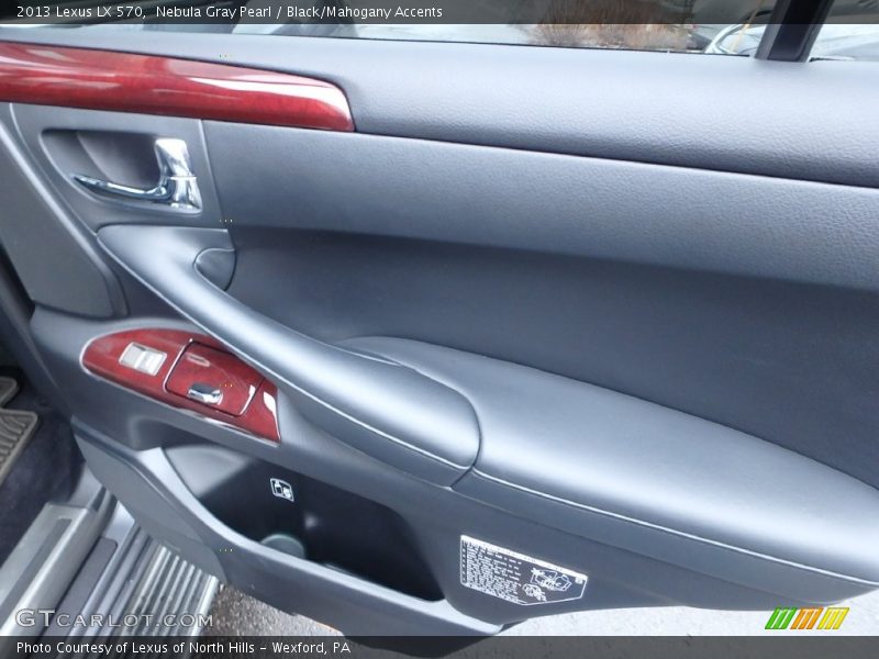 Nebula Gray Pearl / Black/Mahogany Accents 2013 Lexus LX 570