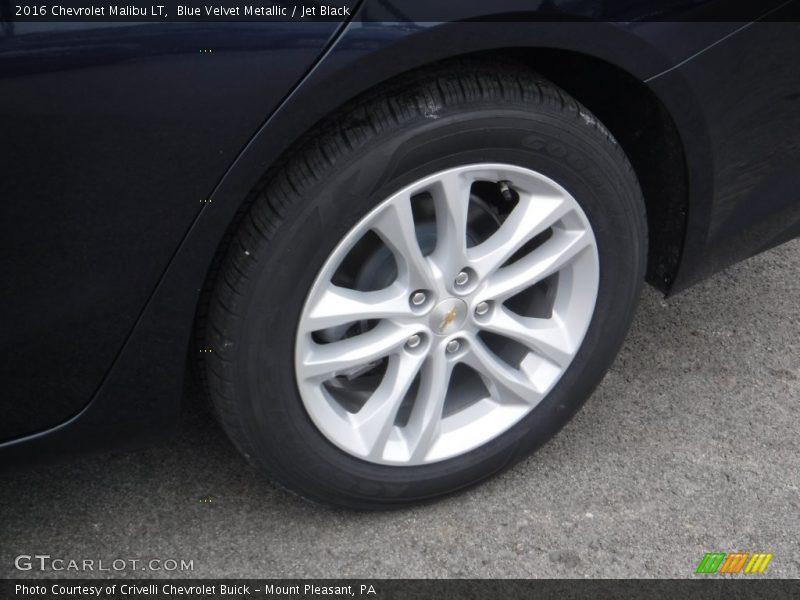 Blue Velvet Metallic / Jet Black 2016 Chevrolet Malibu LT