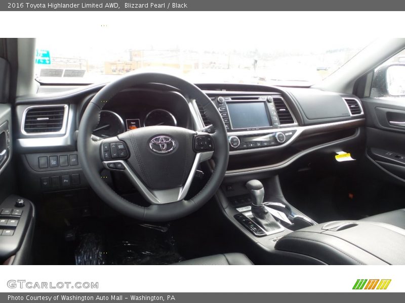Blizzard Pearl / Black 2016 Toyota Highlander Limited AWD