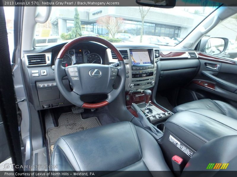 Nebula Gray Pearl / Black/Mahogany Accents 2013 Lexus LX 570