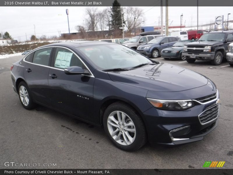 Blue Velvet Metallic / Jet Black 2016 Chevrolet Malibu LT