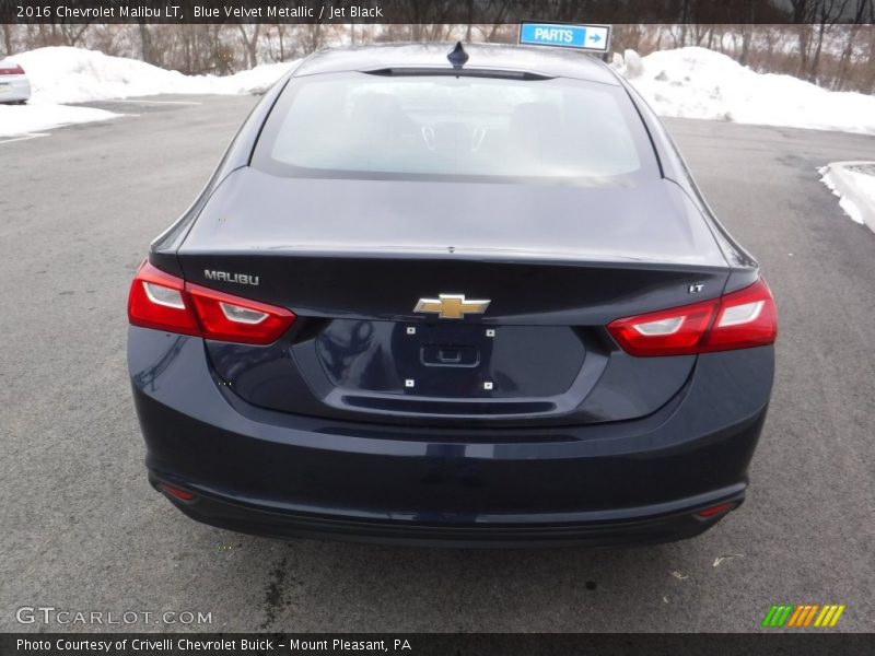 Blue Velvet Metallic / Jet Black 2016 Chevrolet Malibu LT