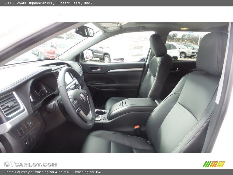 Blizzard Pearl / Black 2016 Toyota Highlander XLE