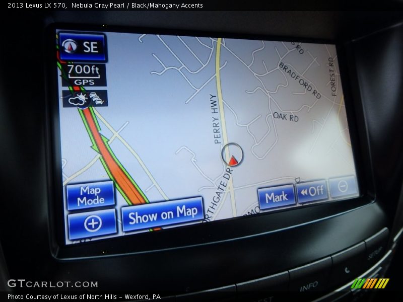 Nebula Gray Pearl / Black/Mahogany Accents 2013 Lexus LX 570