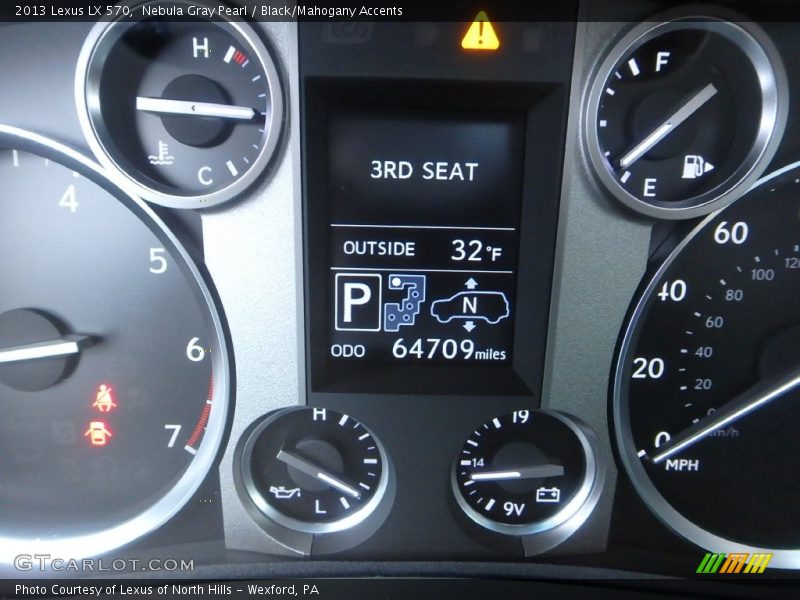 Nebula Gray Pearl / Black/Mahogany Accents 2013 Lexus LX 570