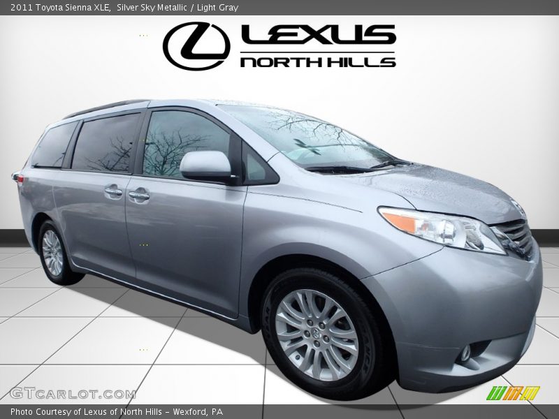 Silver Sky Metallic / Light Gray 2011 Toyota Sienna XLE