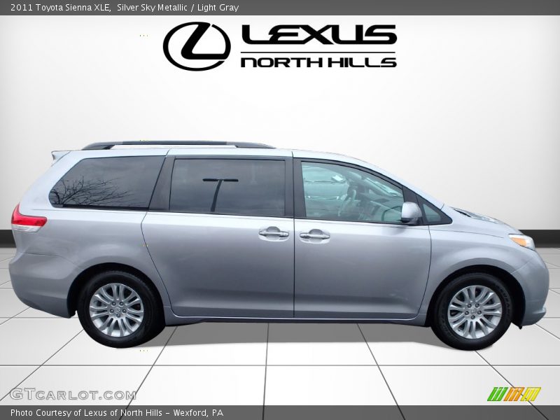 Silver Sky Metallic / Light Gray 2011 Toyota Sienna XLE