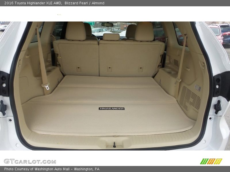 Blizzard Pearl / Almond 2016 Toyota Highlander XLE AWD