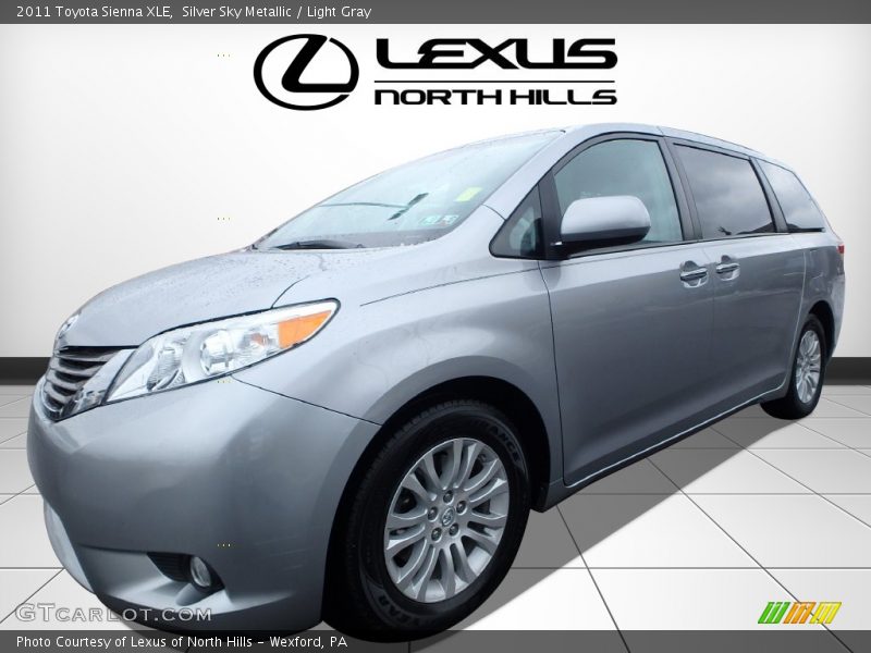 Silver Sky Metallic / Light Gray 2011 Toyota Sienna XLE