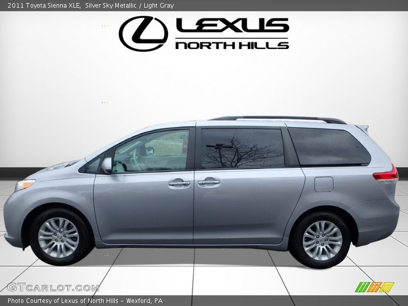 Silver Sky Metallic / Light Gray 2011 Toyota Sienna XLE