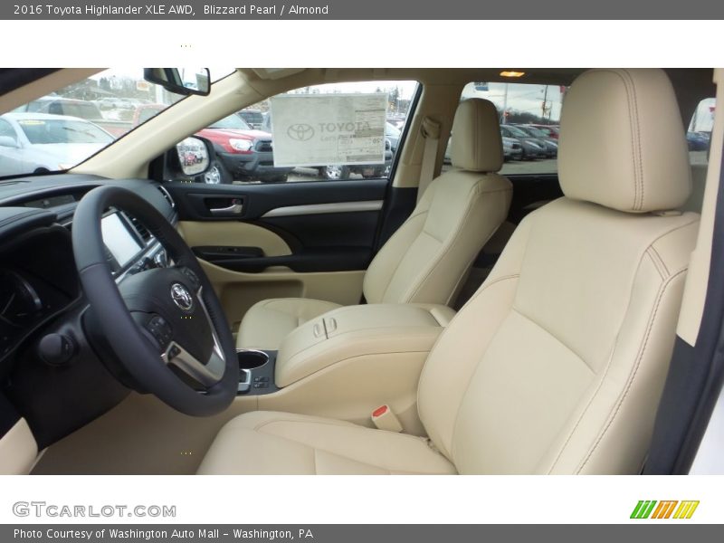 Blizzard Pearl / Almond 2016 Toyota Highlander XLE AWD