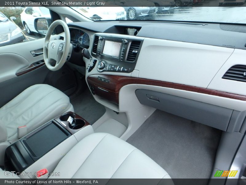 Silver Sky Metallic / Light Gray 2011 Toyota Sienna XLE