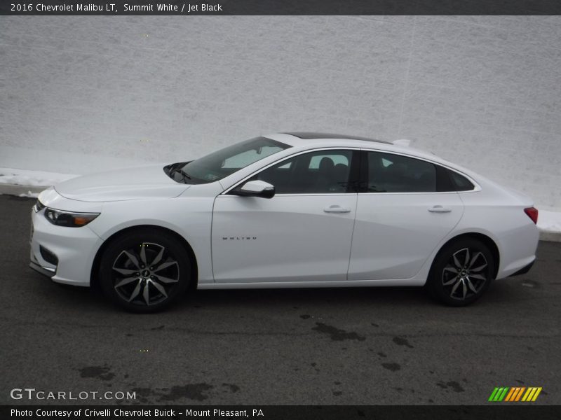 Summit White / Jet Black 2016 Chevrolet Malibu LT