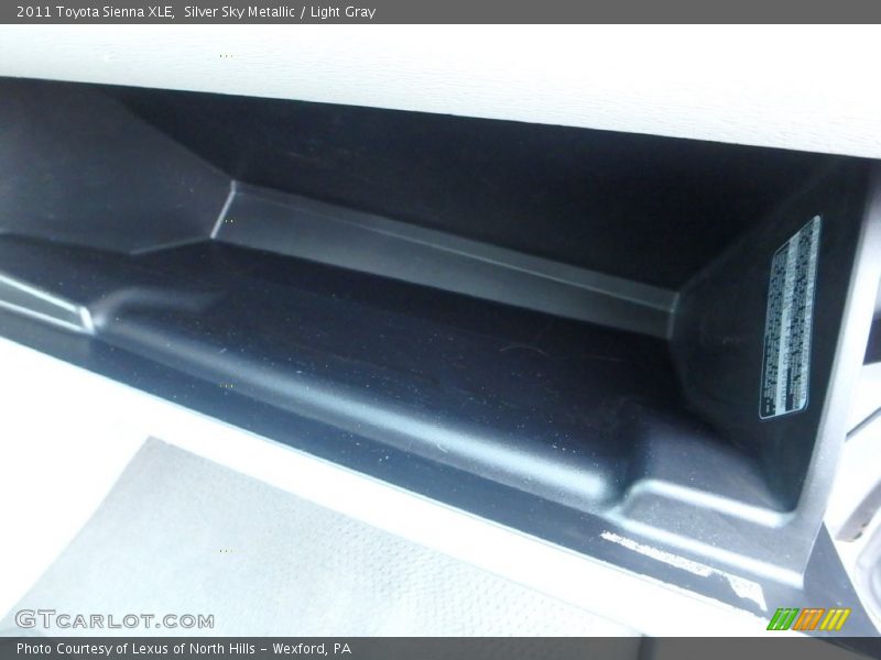 Silver Sky Metallic / Light Gray 2011 Toyota Sienna XLE
