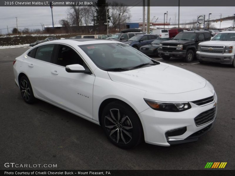 Summit White / Jet Black 2016 Chevrolet Malibu LT