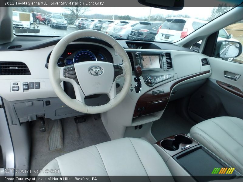 Silver Sky Metallic / Light Gray 2011 Toyota Sienna XLE