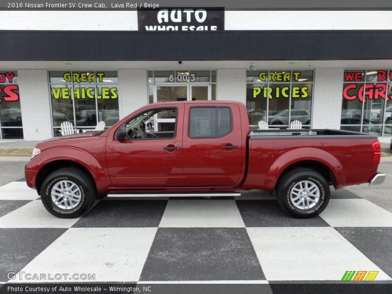Lava Red / Beige 2016 Nissan Frontier SV Crew Cab