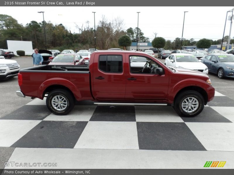 Lava Red / Beige 2016 Nissan Frontier SV Crew Cab