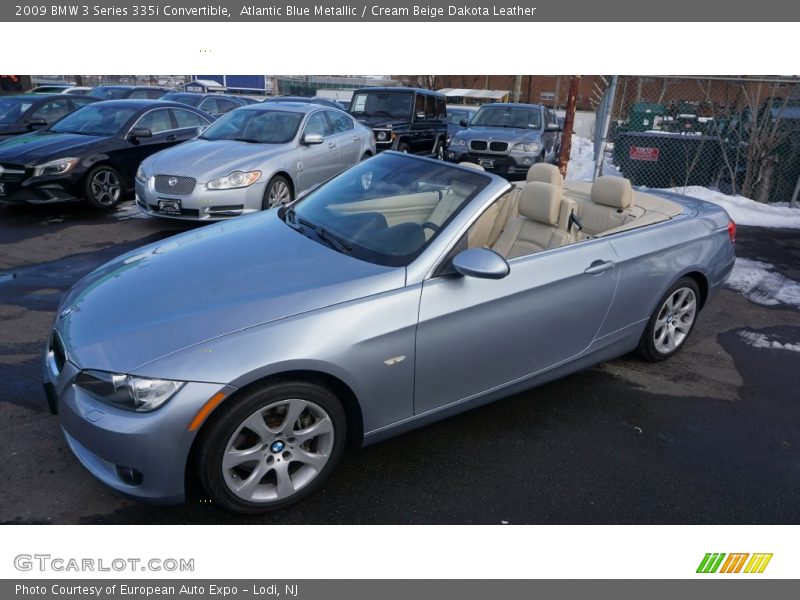 Atlantic Blue Metallic / Cream Beige Dakota Leather 2009 BMW 3 Series 335i Convertible