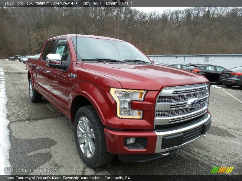 Front 3/4 View of 2016 F150 Platinum SuperCrew 4x4