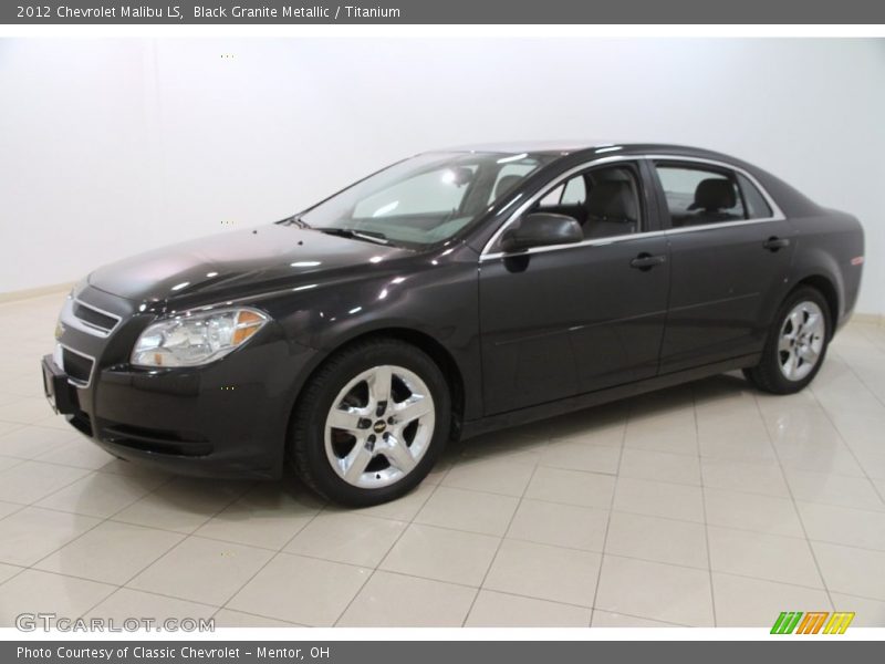 Black Granite Metallic / Titanium 2012 Chevrolet Malibu LS