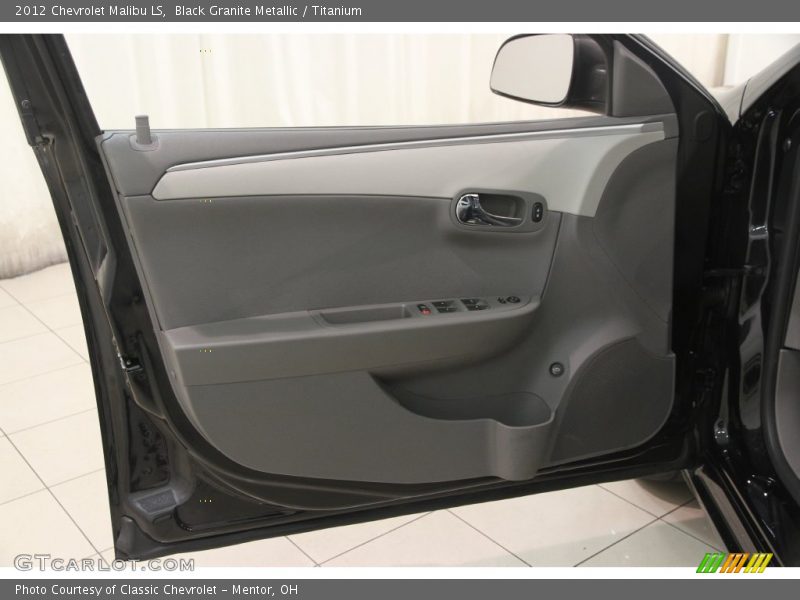 Black Granite Metallic / Titanium 2012 Chevrolet Malibu LS