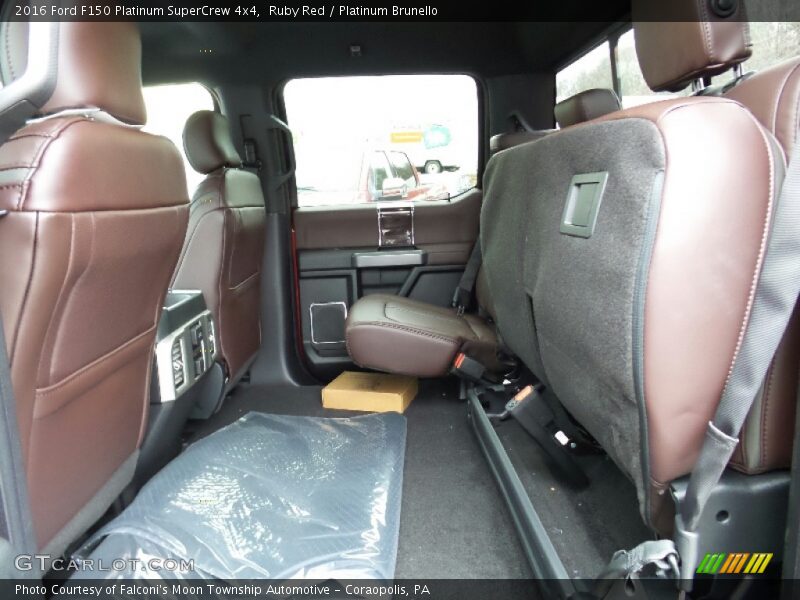 Rear Seat of 2016 F150 Platinum SuperCrew 4x4