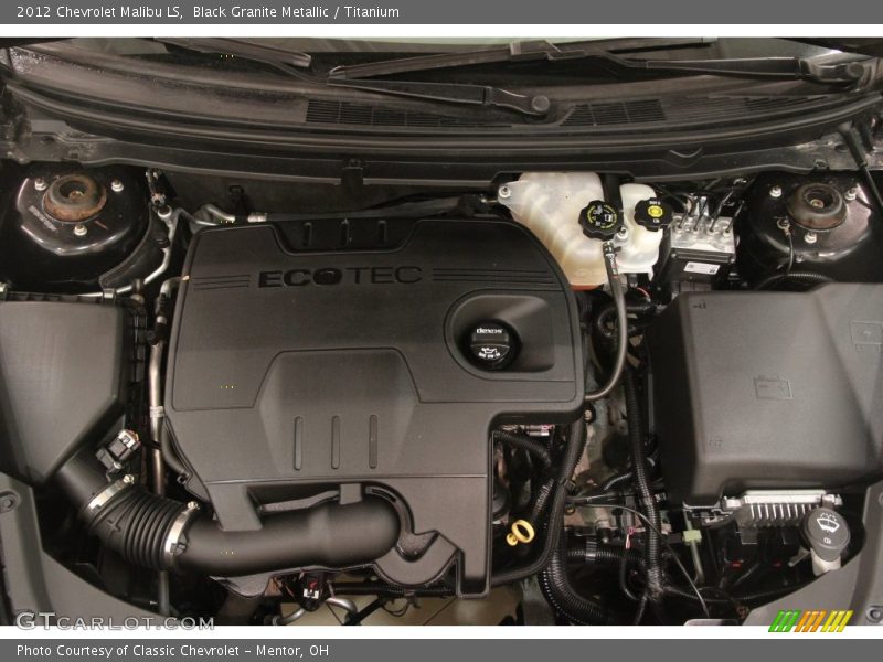 Black Granite Metallic / Titanium 2012 Chevrolet Malibu LS