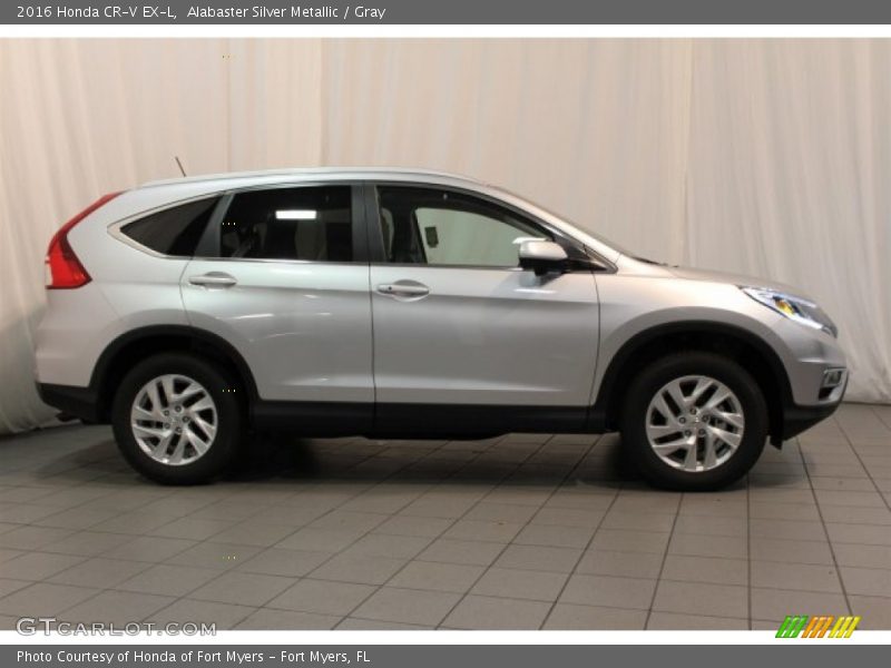 Alabaster Silver Metallic / Gray 2016 Honda CR-V EX-L