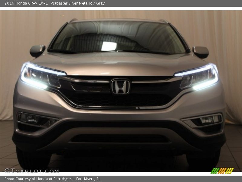 Alabaster Silver Metallic / Gray 2016 Honda CR-V EX-L