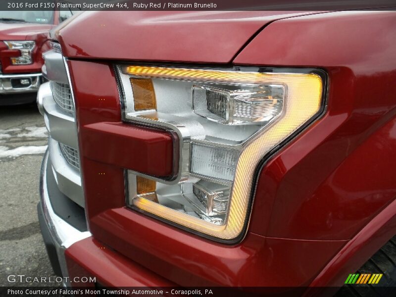 Ruby Red / Platinum Brunello 2016 Ford F150 Platinum SuperCrew 4x4