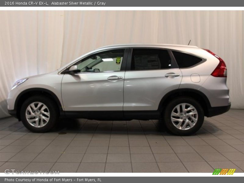Alabaster Silver Metallic / Gray 2016 Honda CR-V EX-L