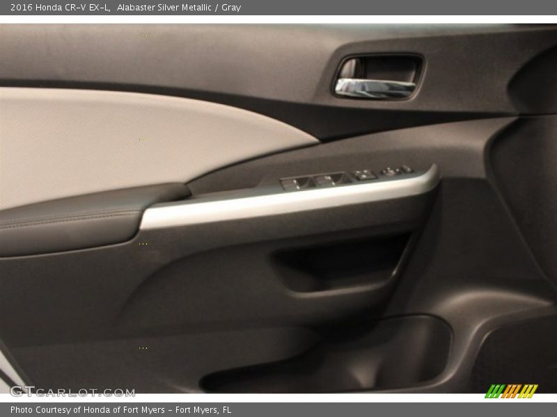 Alabaster Silver Metallic / Gray 2016 Honda CR-V EX-L