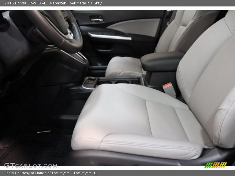 Alabaster Silver Metallic / Gray 2016 Honda CR-V EX-L