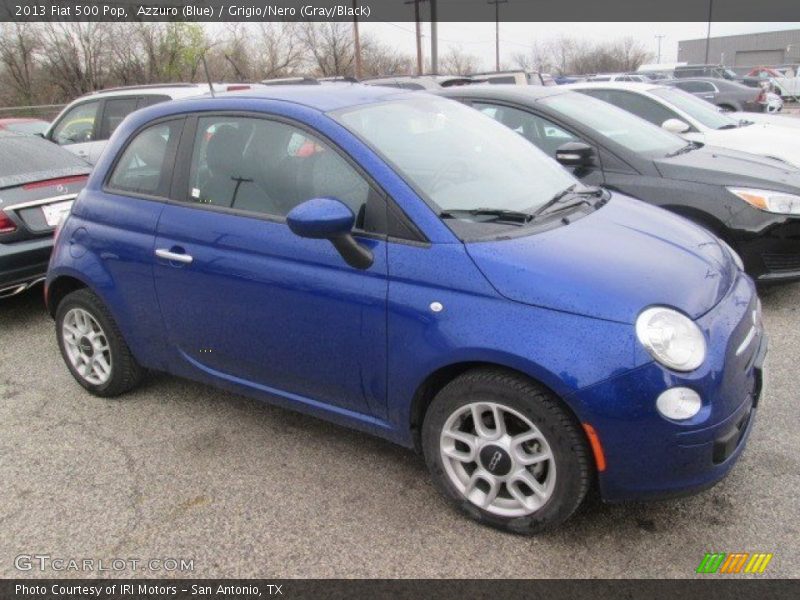 Azzuro (Blue) / Grigio/Nero (Gray/Black) 2013 Fiat 500 Pop