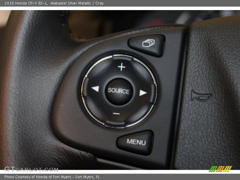 Alabaster Silver Metallic / Gray 2016 Honda CR-V EX-L