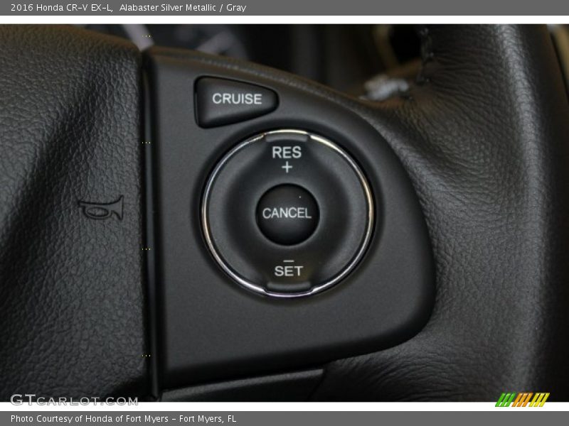 Alabaster Silver Metallic / Gray 2016 Honda CR-V EX-L