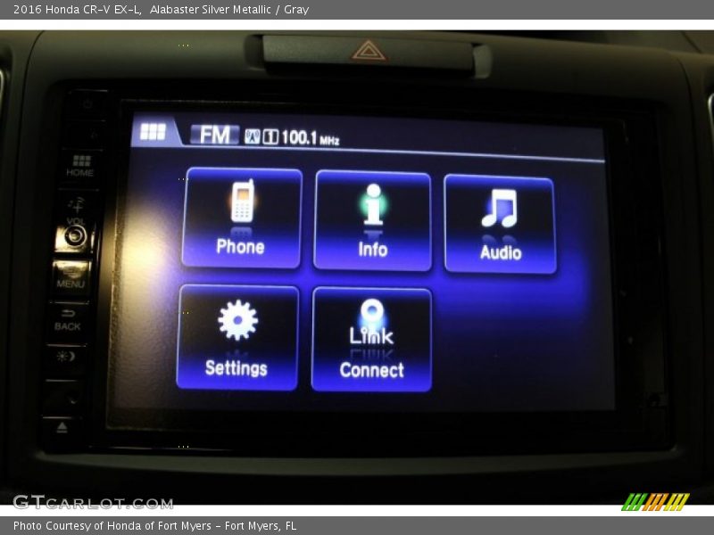 Alabaster Silver Metallic / Gray 2016 Honda CR-V EX-L