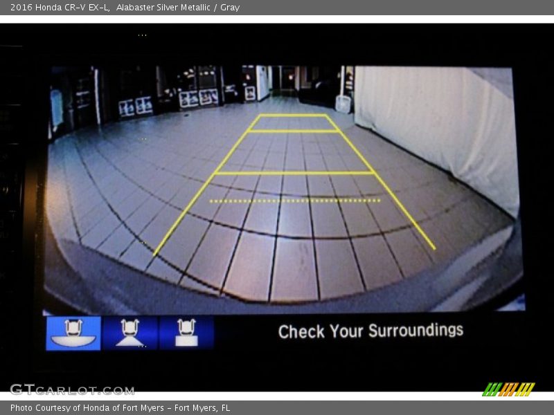 Alabaster Silver Metallic / Gray 2016 Honda CR-V EX-L