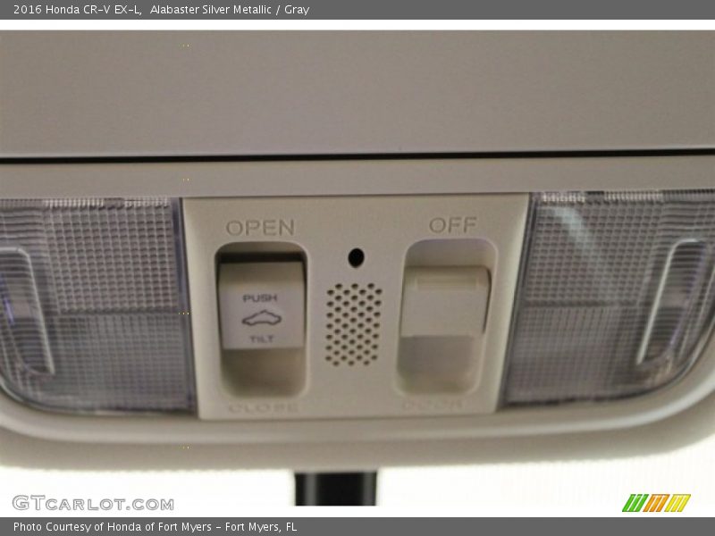 Alabaster Silver Metallic / Gray 2016 Honda CR-V EX-L