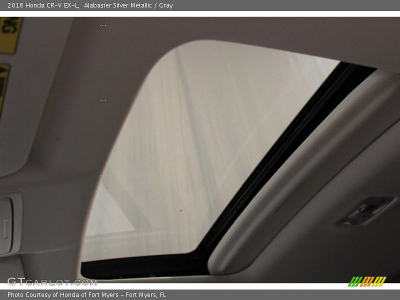 Alabaster Silver Metallic / Gray 2016 Honda CR-V EX-L