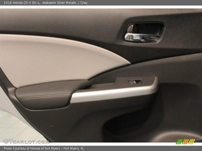 Alabaster Silver Metallic / Gray 2016 Honda CR-V EX-L