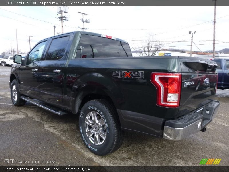 Green Gem / Medium Earth Gray 2016 Ford F150 XLT SuperCrew 4x4