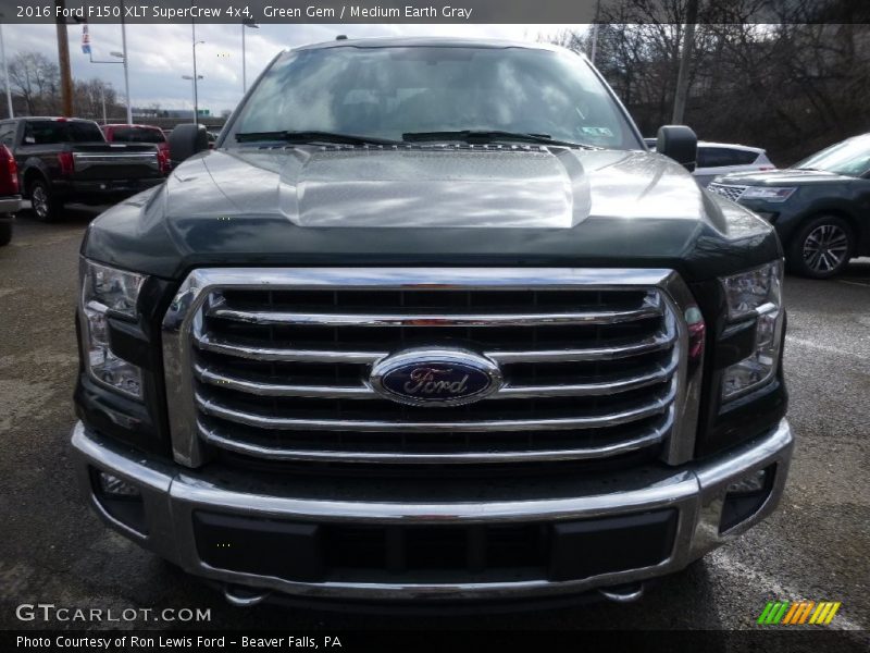 Green Gem / Medium Earth Gray 2016 Ford F150 XLT SuperCrew 4x4