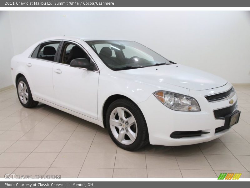 Summit White / Cocoa/Cashmere 2011 Chevrolet Malibu LS