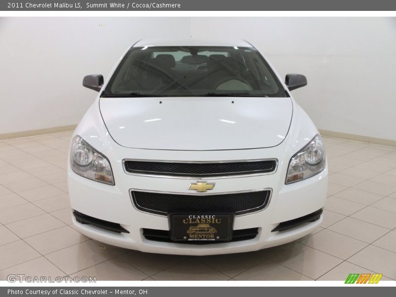 Summit White / Cocoa/Cashmere 2011 Chevrolet Malibu LS