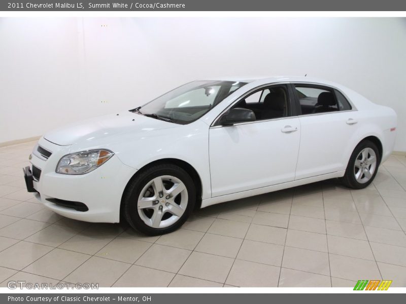 Summit White / Cocoa/Cashmere 2011 Chevrolet Malibu LS