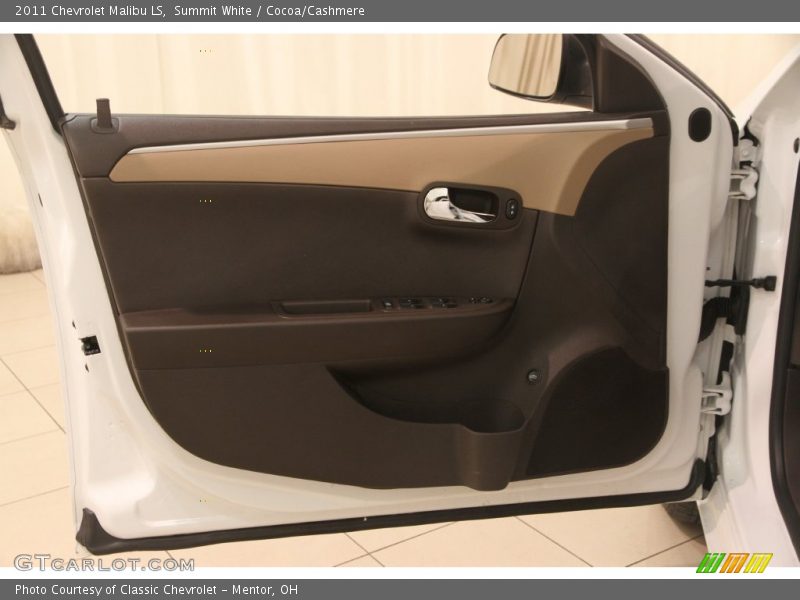Summit White / Cocoa/Cashmere 2011 Chevrolet Malibu LS