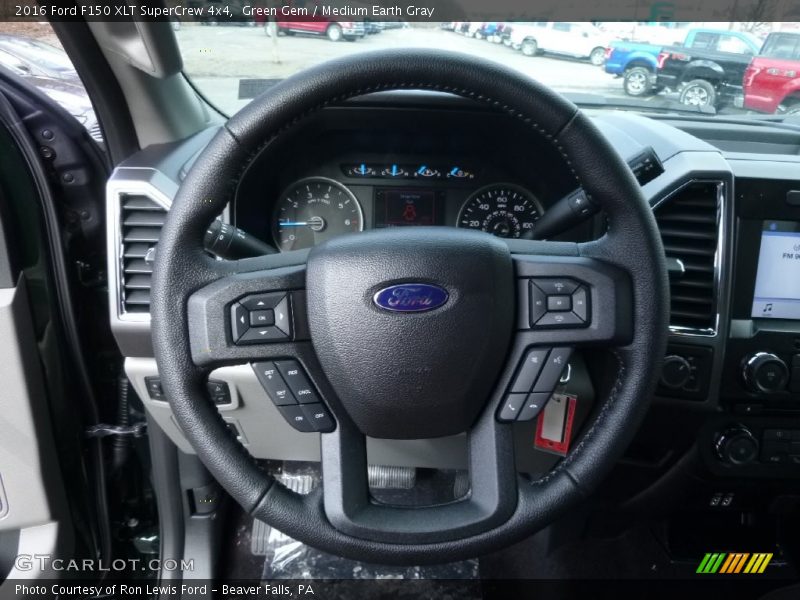 Green Gem / Medium Earth Gray 2016 Ford F150 XLT SuperCrew 4x4